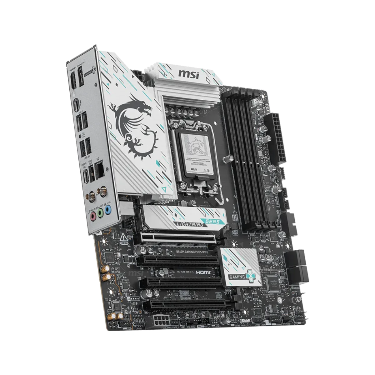 MSI B860M GAMING PLUS WIFI LGA 1851 Micro-ATX Gaming Motherboard - 911-7E42-003 view 3