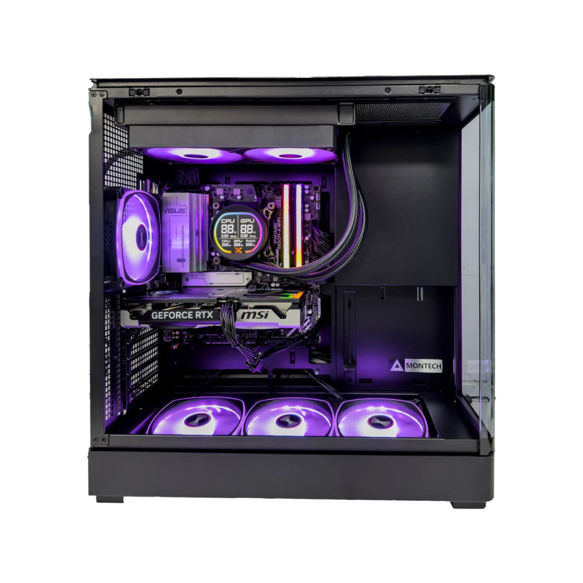 Gaming PC Phantom (Ryzen 7 9700X, 32 GB DDR5 RAM, RTX 5060 Ti 8GB GPU) view 2