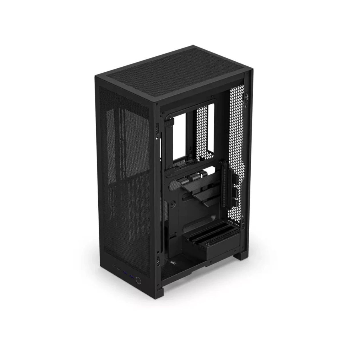NZXT H2 Tempered Glass Flow Mini-ITX SFF Gaming Case - Black - CI-H21FB-01 view 3