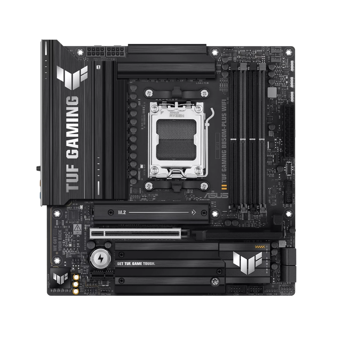ASUS TUF GAMING B850M-PLUS WIFI AM5 Micro-ATX Gaming Motherboard - 90MB1IY0-M0EAY0 view 2