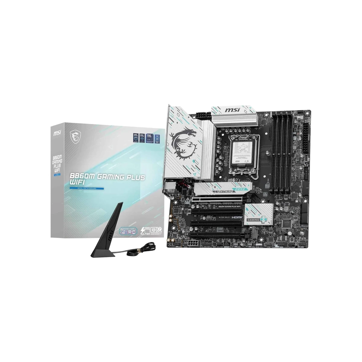 MSI B860M GAMING PLUS WIFI LGA 1851 Micro-ATX Gaming Motherboard - 911-7E42-003