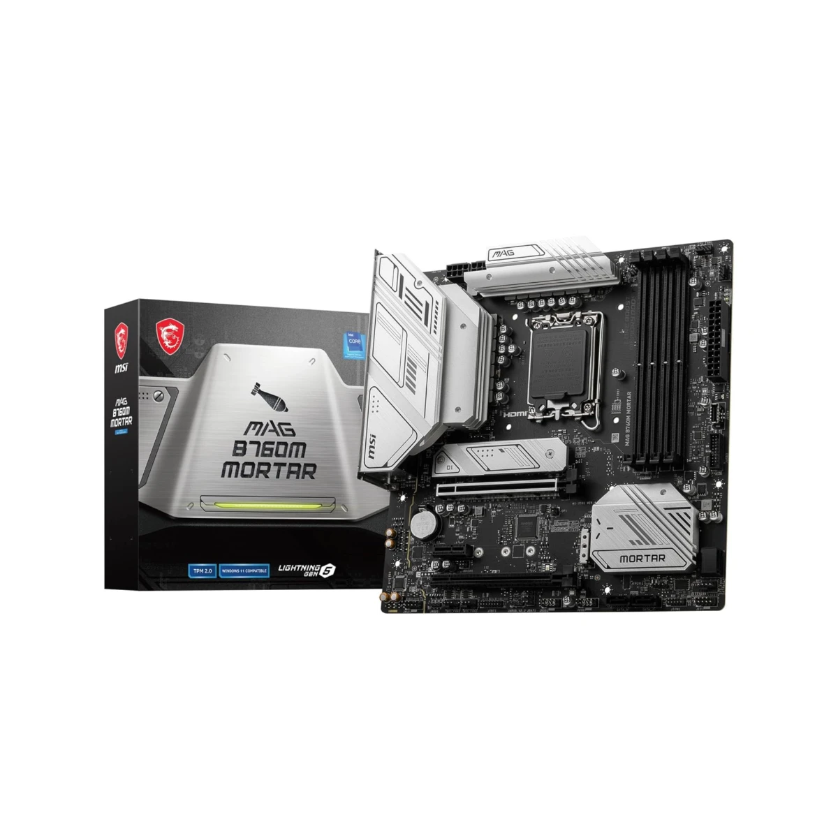 MSI MAG B760M MORTAR DDR5 Micro-ATX Motherboard Intel LGA 1700 - 911-7E01-013