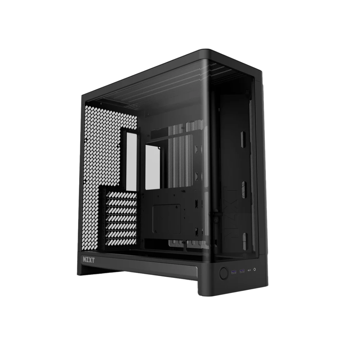 NZXT H6 Compact Dual-Chamber Mid-Tower ATX Case - Black | CC-H62FB-01