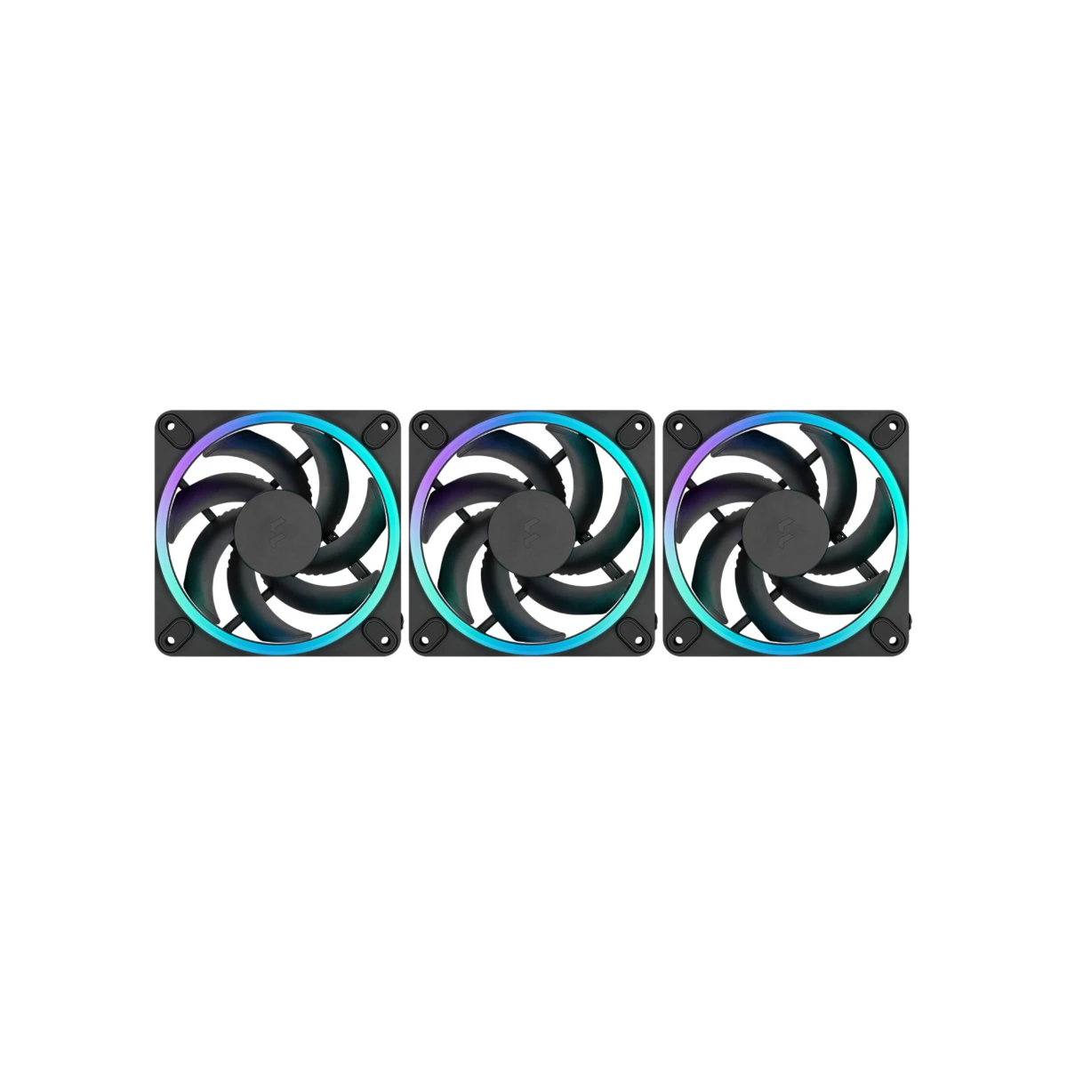 Fractal Design Momentum 12 ARGB 120mm PWM 3 Pack Fans - Black | FD-F-MR1-1203 view 2