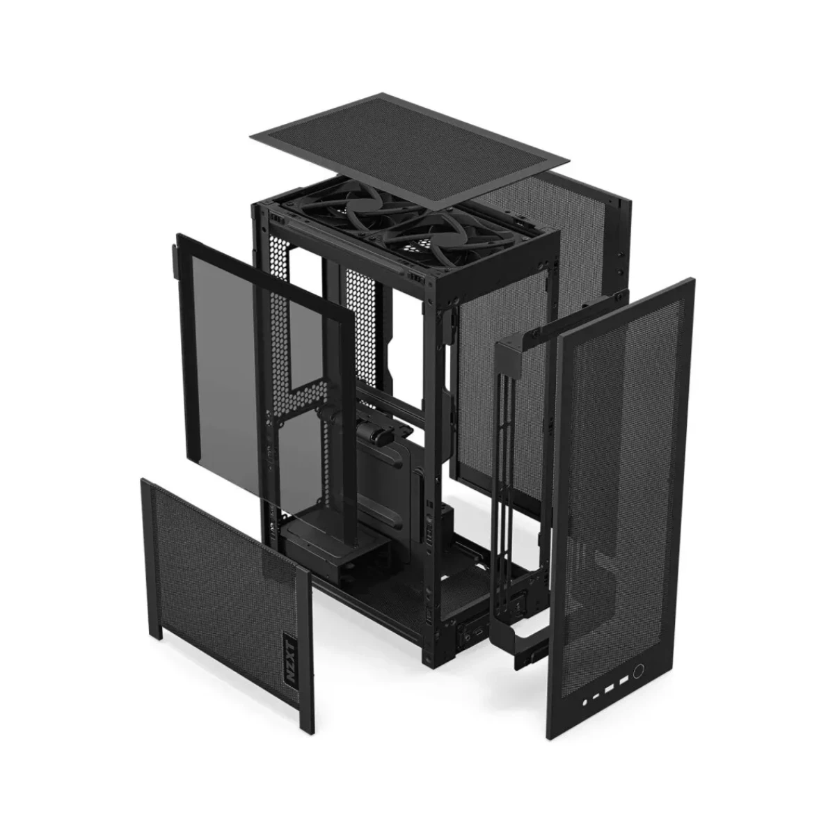 NZXT H2 Tempered Glass Flow Mini-ITX SFF Gaming Case - Black - CI-H21FB-01 view 4
