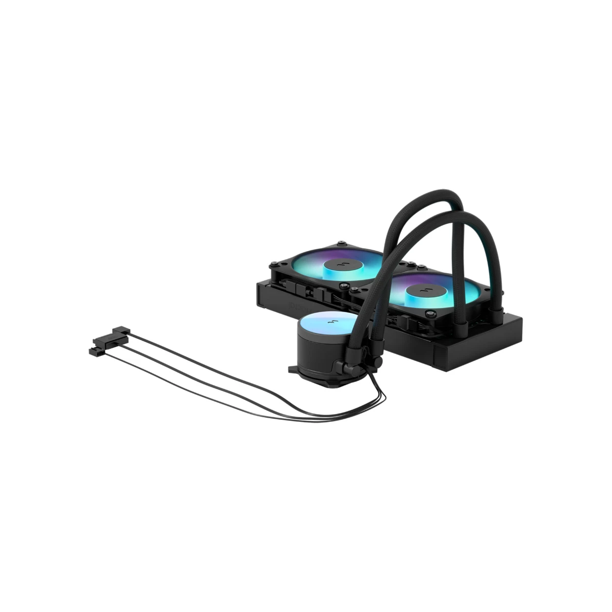 Fractal Design Radius 240 RGB CPU Liquid Cooler - Black | FD-W-RA1-2402 view 2