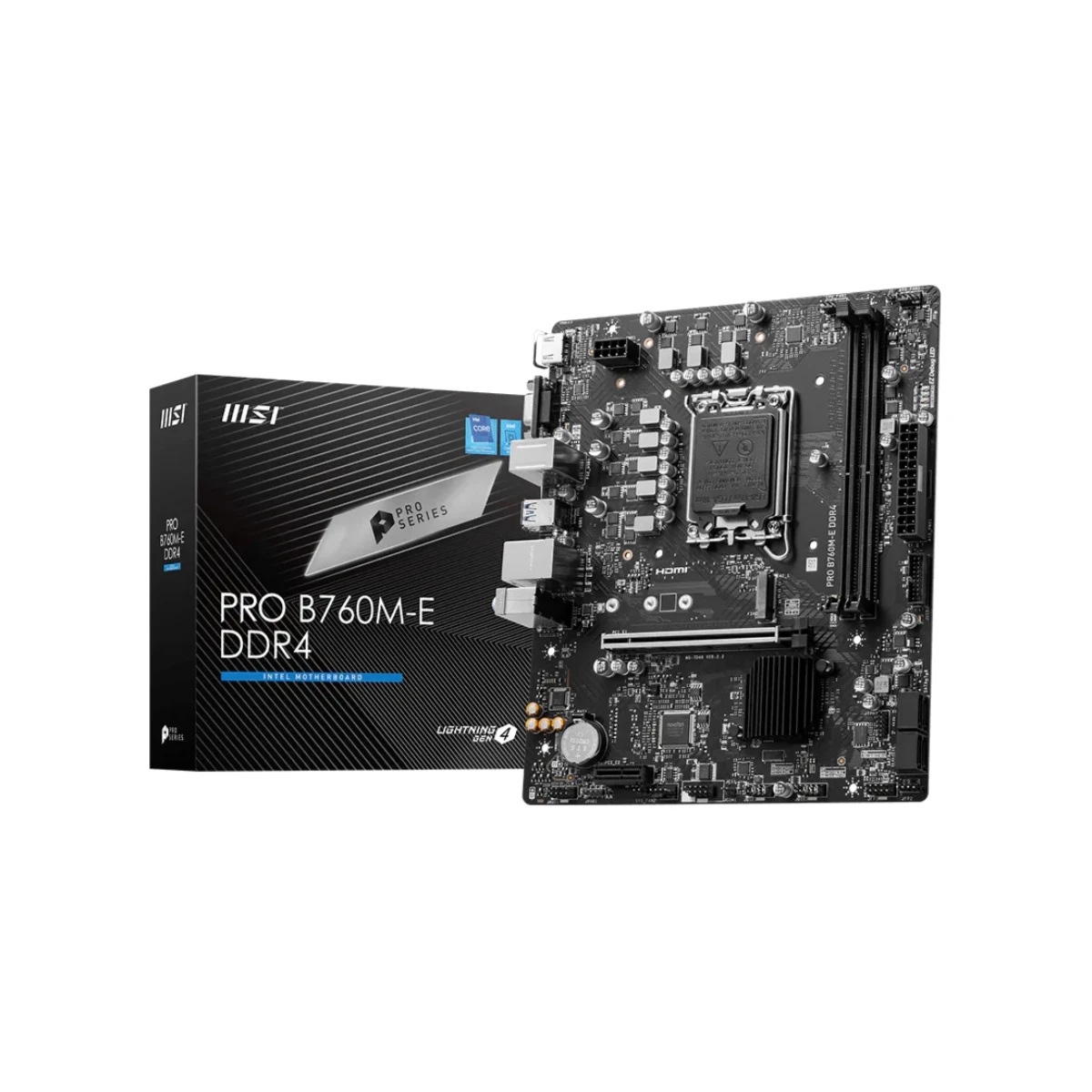 MSI PRO B760M-E DDR4 Micro-ATX Motherboard Intel LGA 1700 - 911-7D48-013
