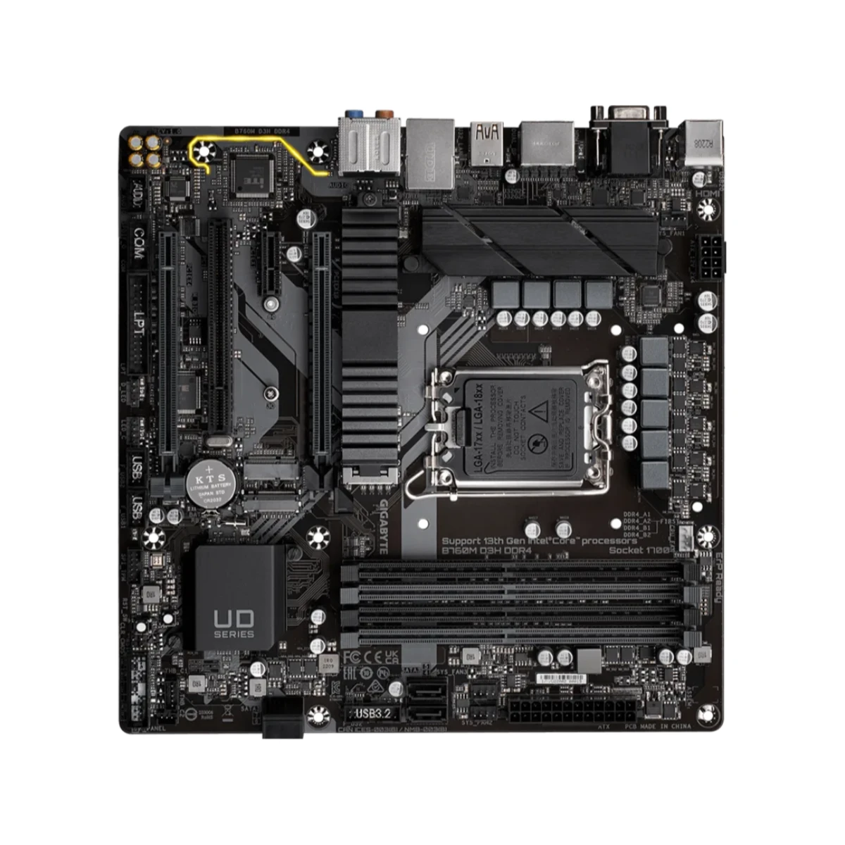 GIGABYTE B760M D3H DDR4 Intel LGA1700 mATX Motherboard - B760M-D3H-DDR4 view 4