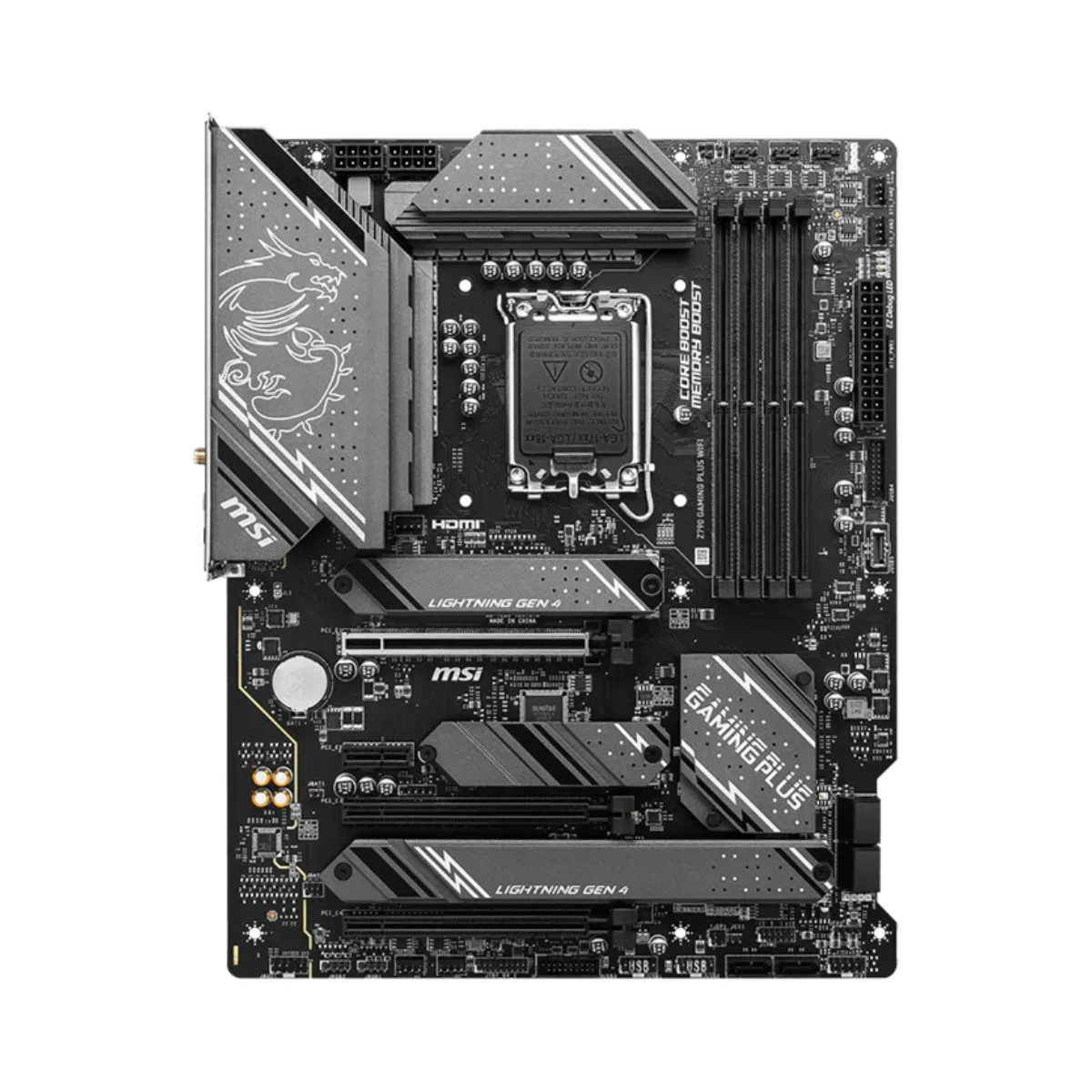 MSI Z790 GAMING PLUS WIFI DDR5 LGA1700 ATX Motherboard – Black - 911-7E06-061 view 2