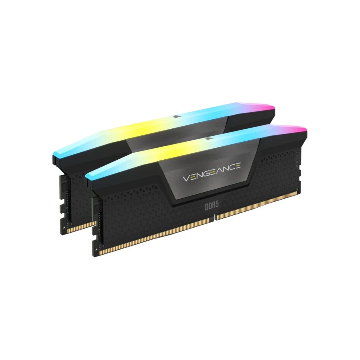 CORSAIR Vengeance RGB Black 16GB (2x8GB) 5200MHz DDR5 Memory Kit - Black | CMH16GX5M2B5200C40 view 2