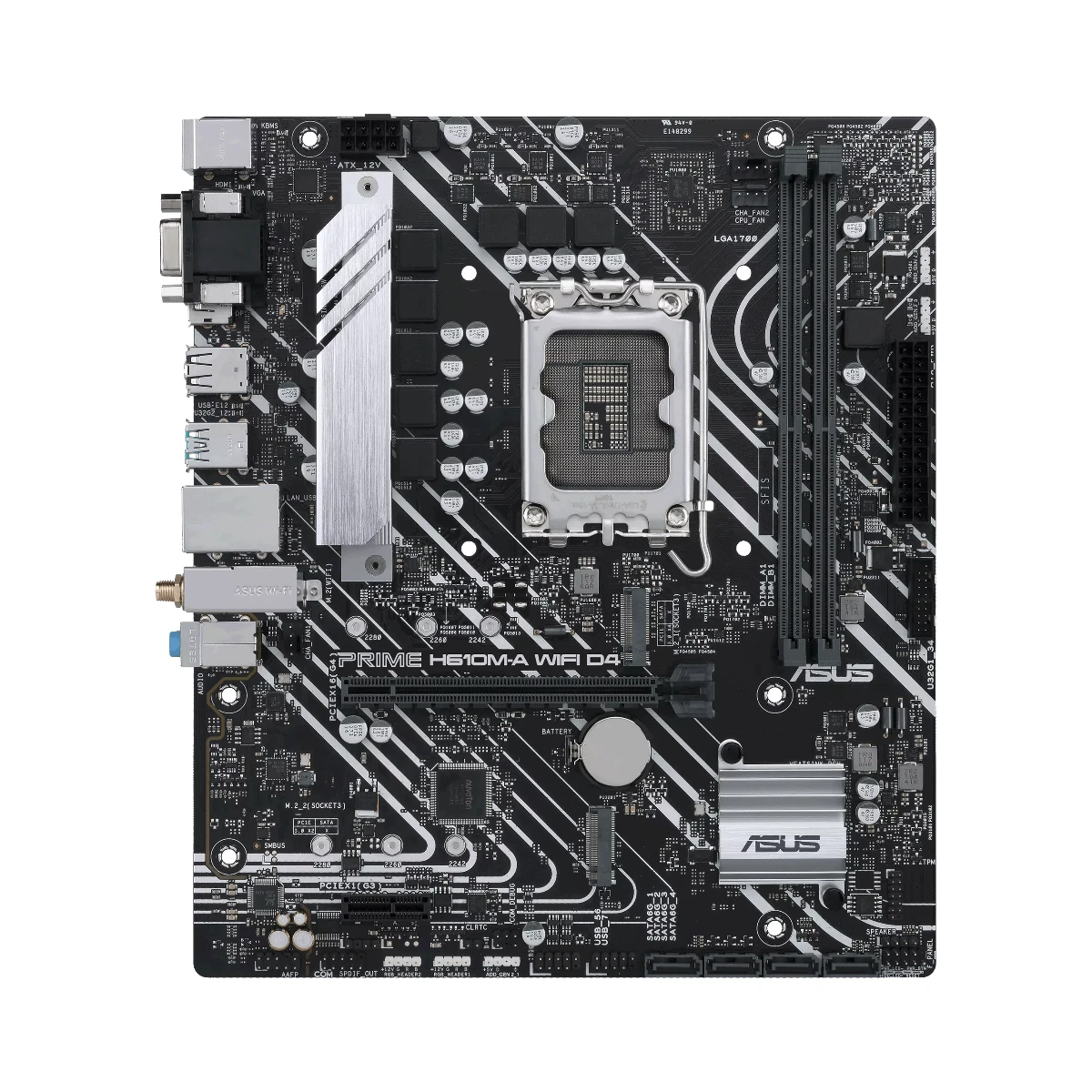 ASUS Prime H610M-A WiFi D4 Intel LGA1700 DDR4 mATX Motherboard - 90MB1C80-M0EAY0