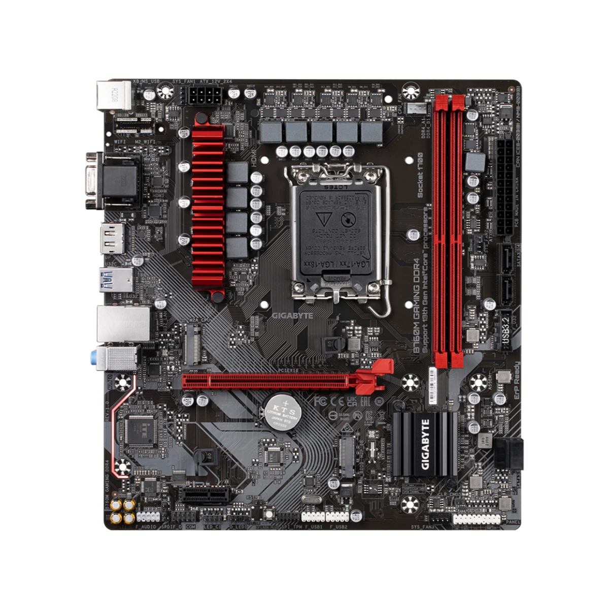 Gigabyte B760M GAMING DDR4 Intel LGA 1700 Micro-ATX Motherboard - B760M-GAMING-DDR4 view 2
