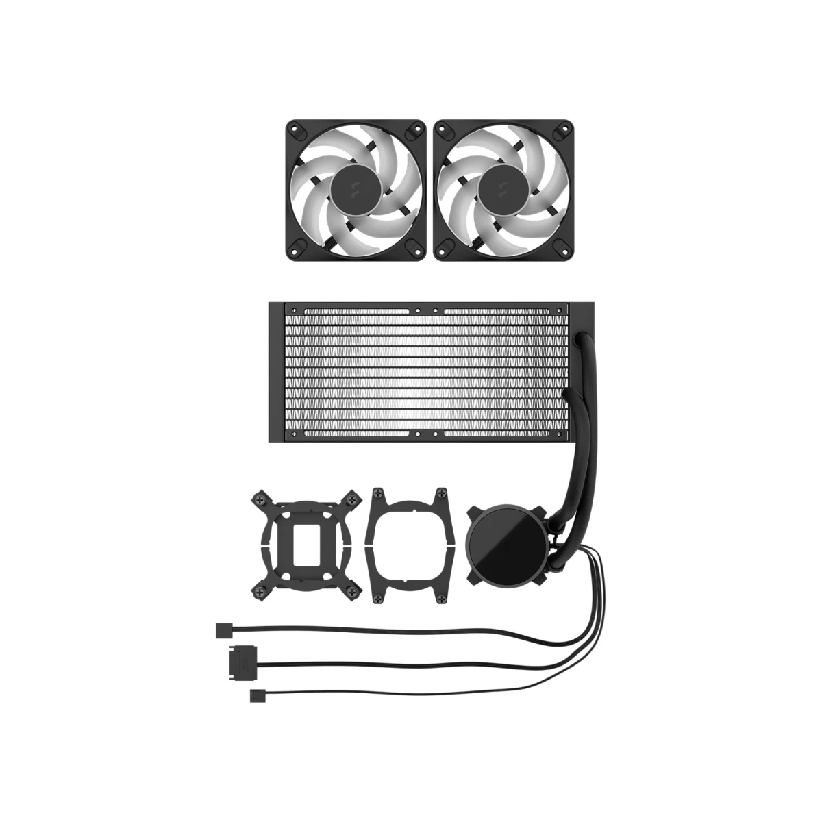 Fractal Design Radius 240 RGB CPU Liquid Cooler - Black | FD-W-RA1-2402 view 4