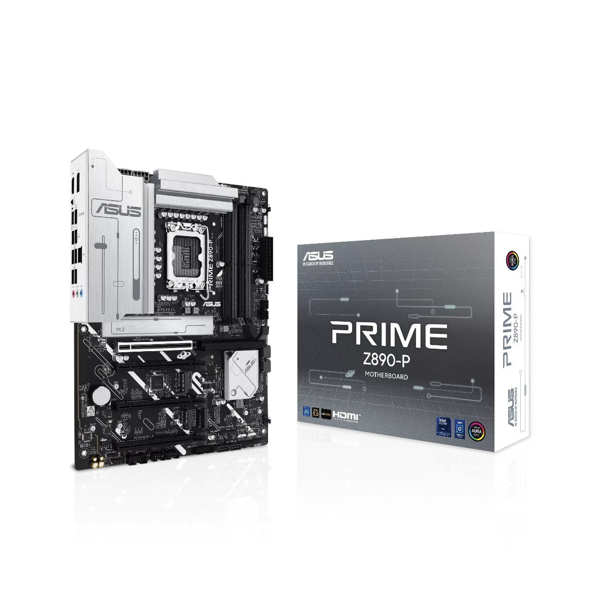 ASUS PRIME Z890-P LGA 1851 ATX Motherboard – White - 90MB1I50-M0EAY0