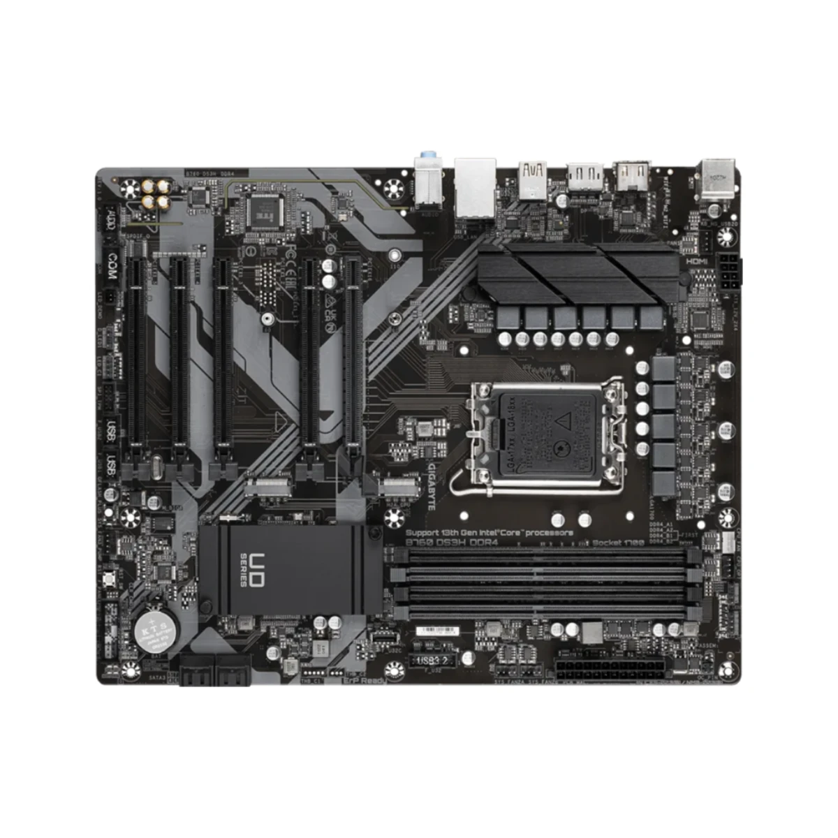 Gigabyte B760 ATX Motherboard (Intel LGA 1700, DDR4, DS3H, PCIe 4.0 Support) - B760-DS3H-DDR4 view 4