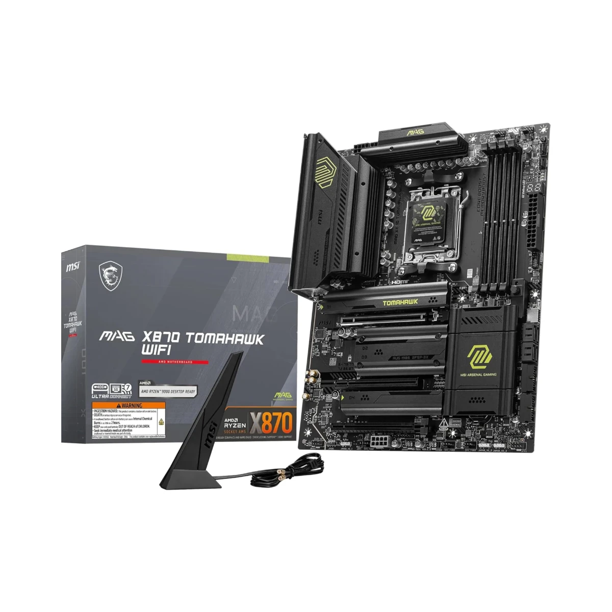 MSI MAG X870 TOMAHAWK WIFI AM5 ATX Gaming Motherboard - 911-7E51-001