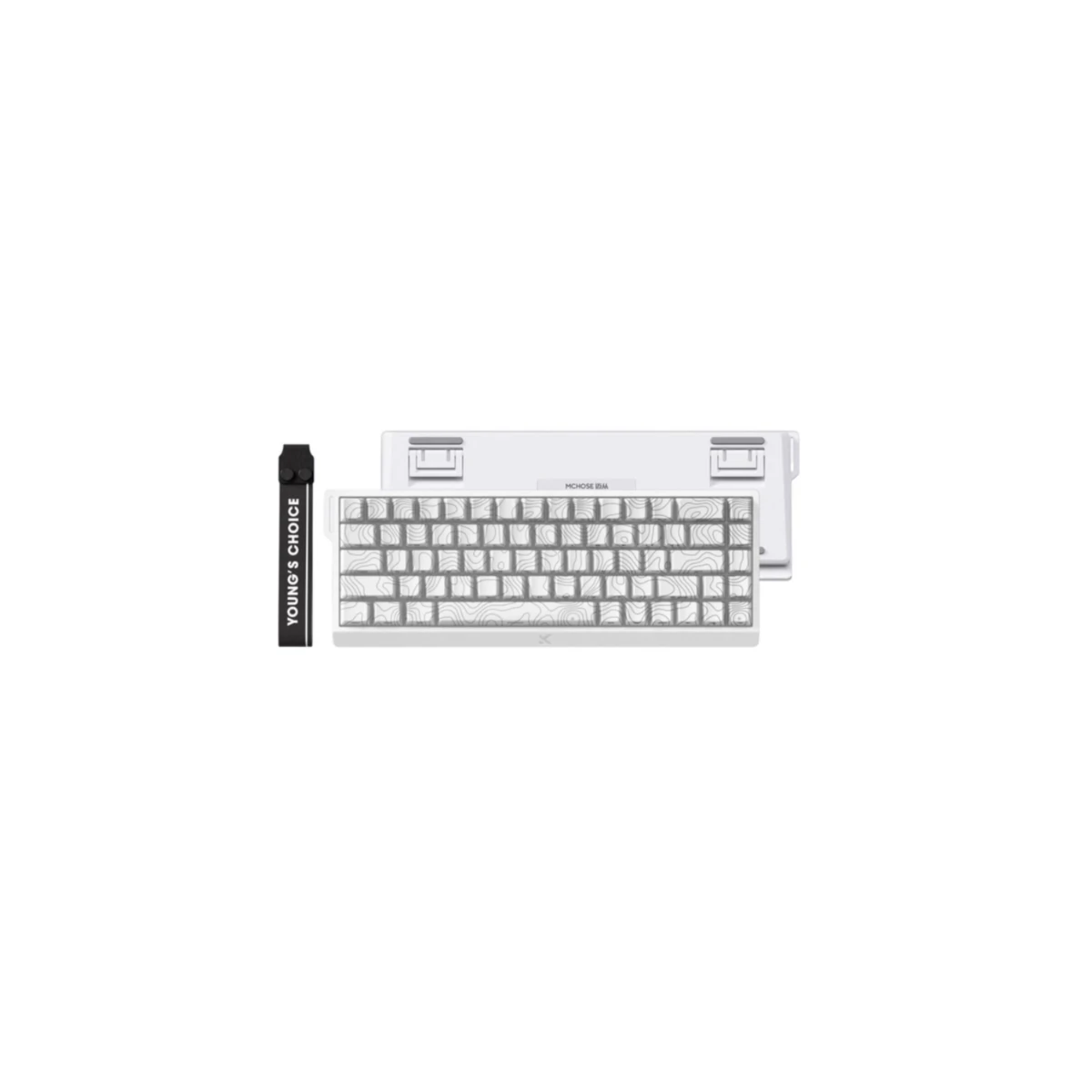 MCHOSE Ace 68 RGB Ice Rhino Magnetic Switches Gaming Keyboard - White | MC-Ace68-17 view 3