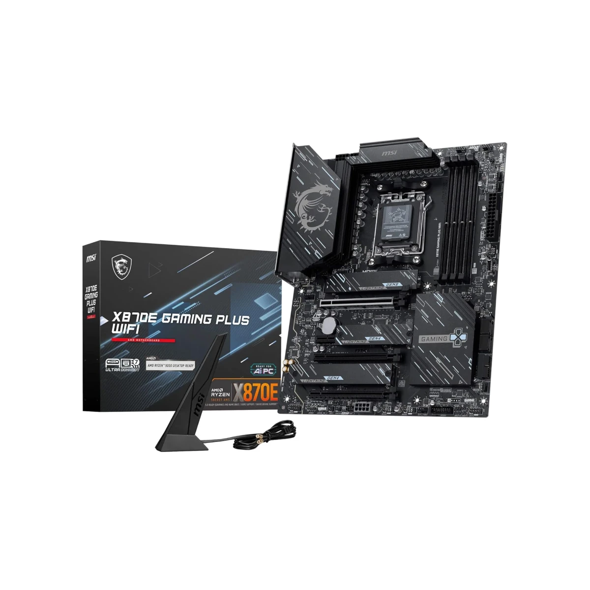 MSI X870E GAMING PLUS WIFI DDR5 AM5 ATX Motherboard - 911-7E70-001