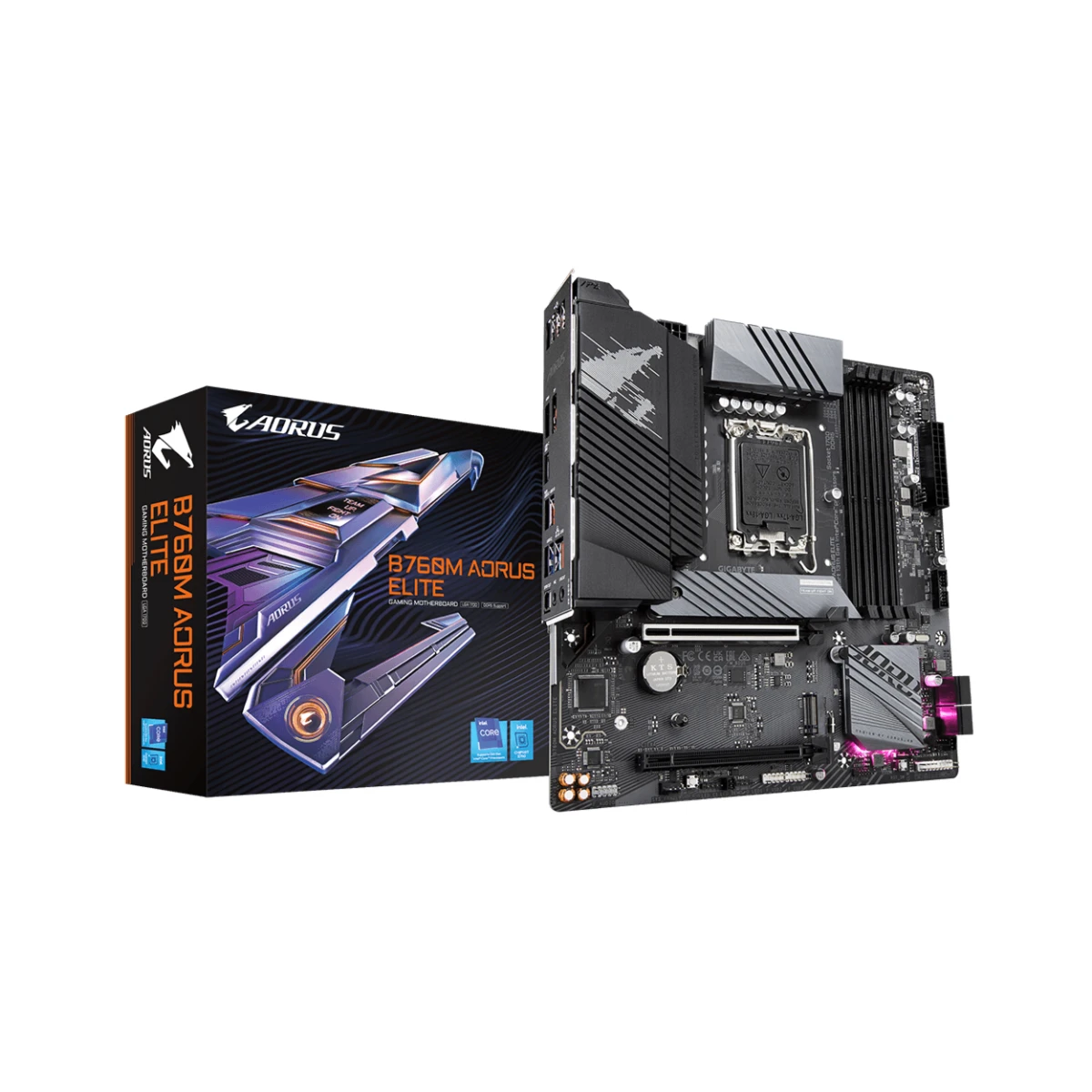 Gigabyte B760M AORUS Elite Micro-ATX Gaming Motherboard Intel LGA 1700 - B760M-AORUS-ELITE