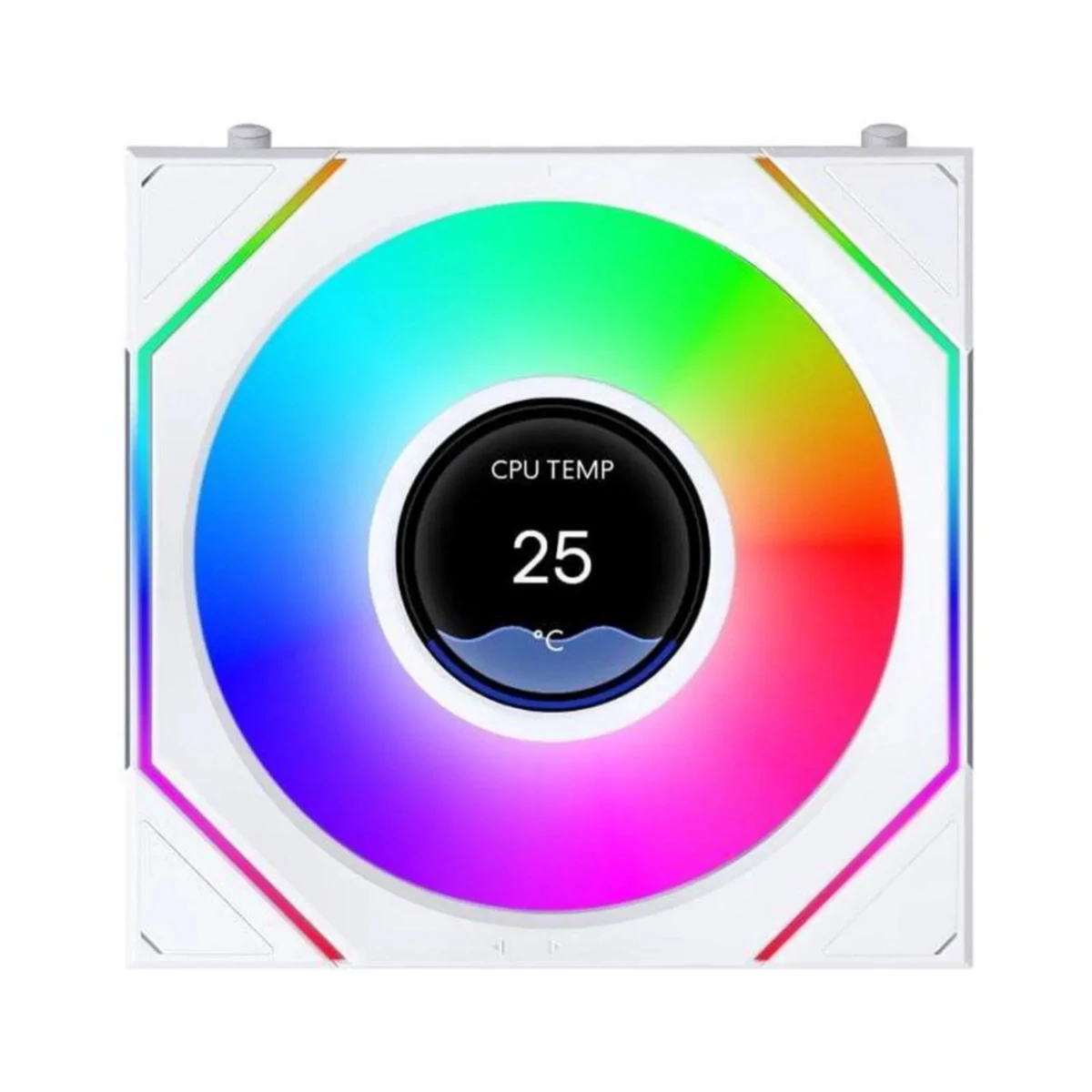  Li UNI FAN SL-INF FLEX LCD Reverse Single Fan - White | G9F-12RSLIND1F1W view 2