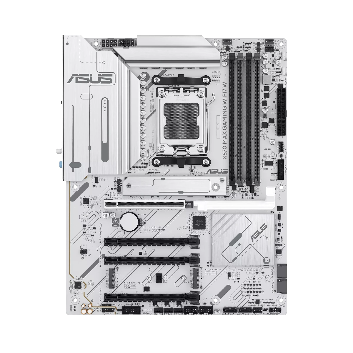 ASUS X870 MAX GAMING WIFI 7 W AM5 ATX DDR5 PCIe 5.0 Motherboard - 90MB1LZ0-M0EAY0 view 2