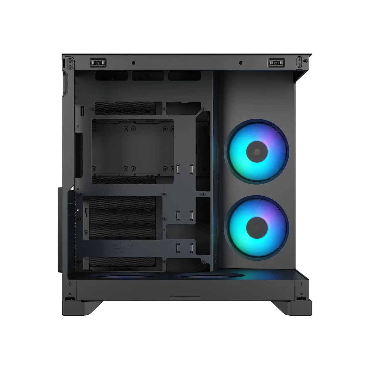 Fractal Pop 2 Vision RGB Dual-Chamber Mid-Tower TG EATX Case - Black | FD-C-POV2A-02 view 2
