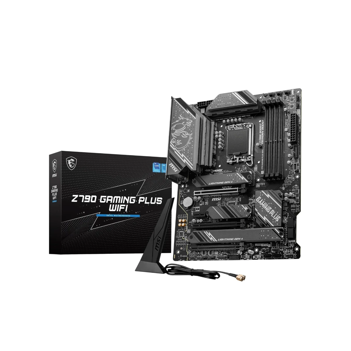 MSI Z790 GAMING PLUS WIFI DDR5 LGA1700 ATX Motherboard – Black - 911-7E06-061