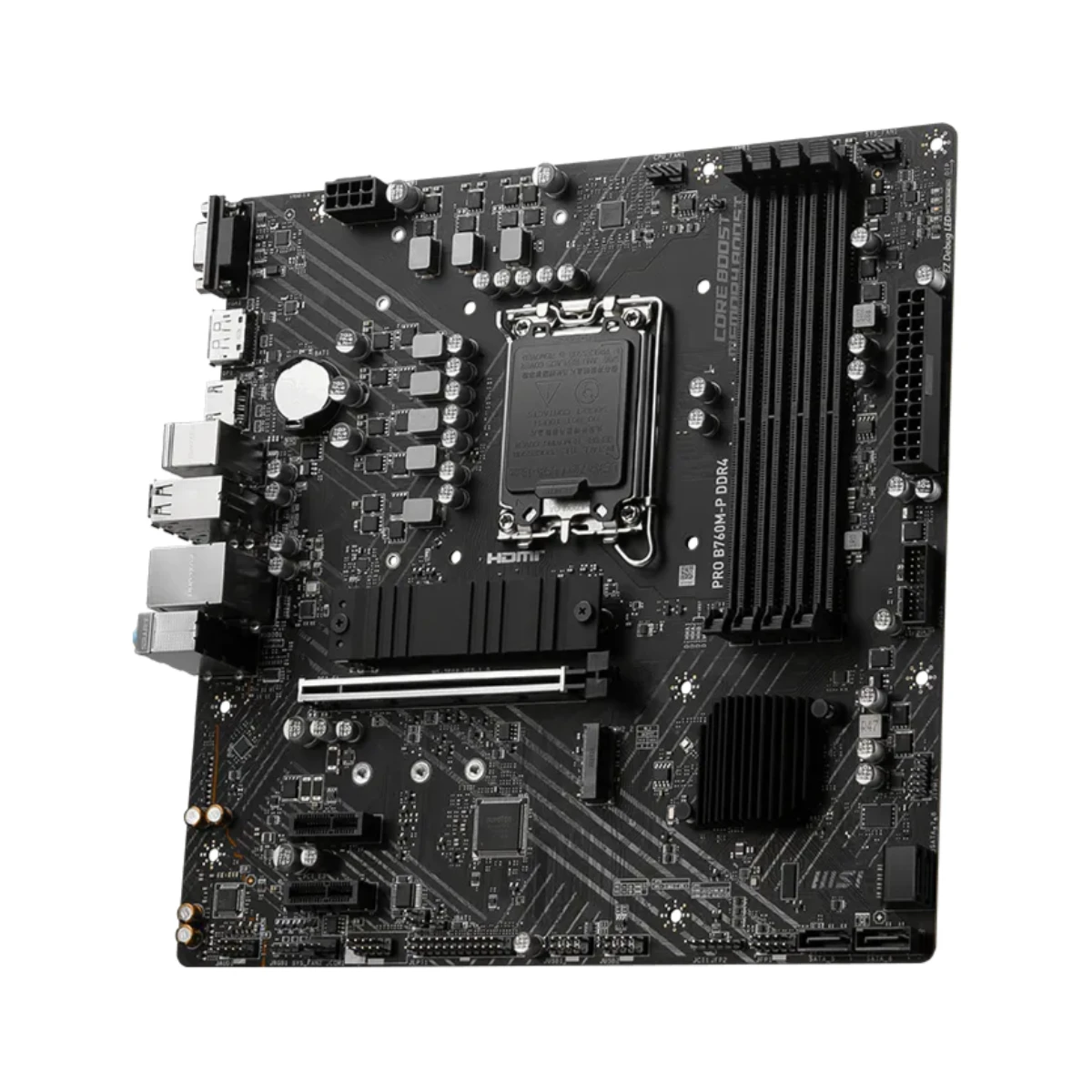 MSI PRO B760M-P DDR4 Micro-ATX Motherboard Intel LGA 1700 - 911-7E02-006 view 3