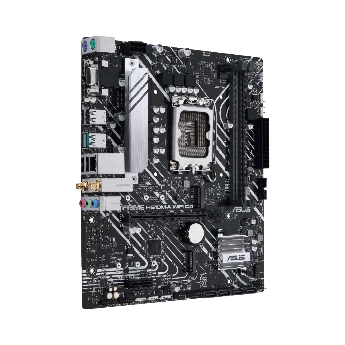 ASUS Prime H610M-A WiFi D4 Intel LGA1700 DDR4 mATX Motherboard - 90MB1C80-M0EAY0 view 2