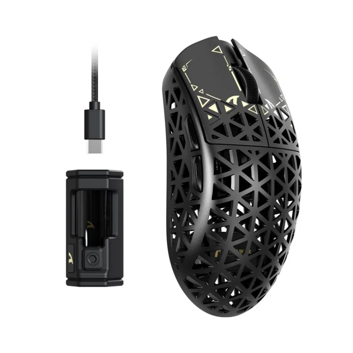 Attack Shark R5 Ultra Carbon Fiber Wireless 8K Gaming Mouse - Black | R5Ultra-BK view 2