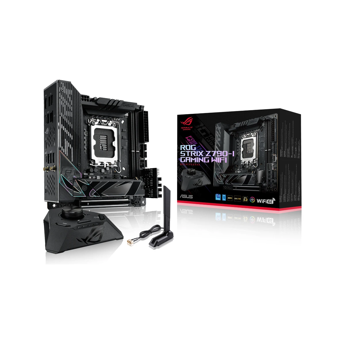 ASUS ROG Strix Z790-I Gaming WiFi Intel LGA1700 DDR5 Mini-ITX Motherboard - 90MB1CM0-M0EAY0