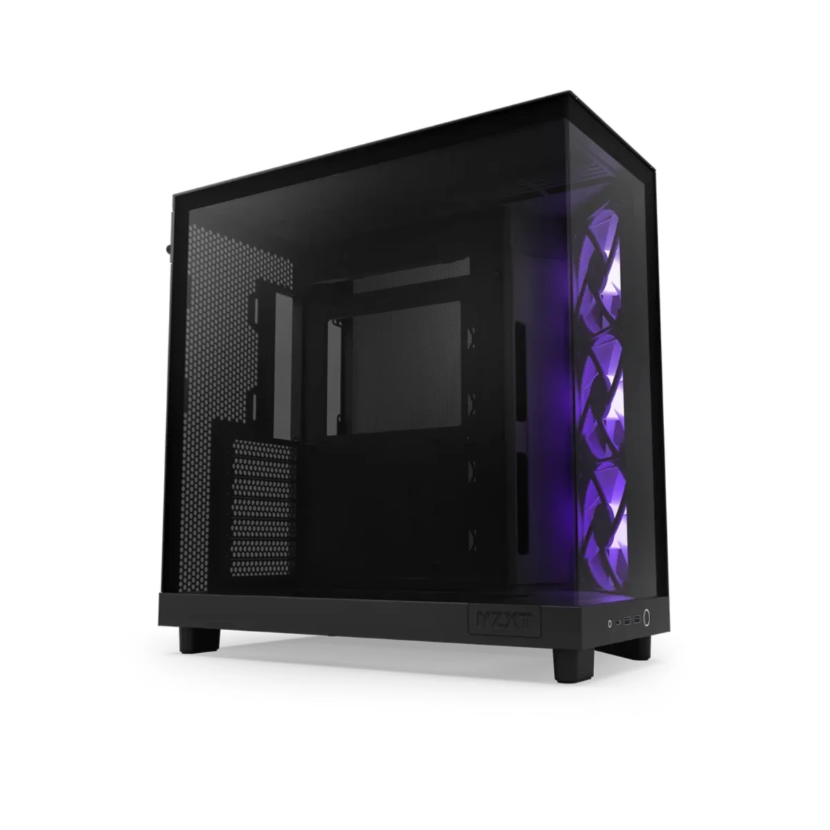 NZXT H6 RGB+ Compact Dual-Chamber Mid-Tower ATX Case - Black | CC-H62FB-P1 view 3