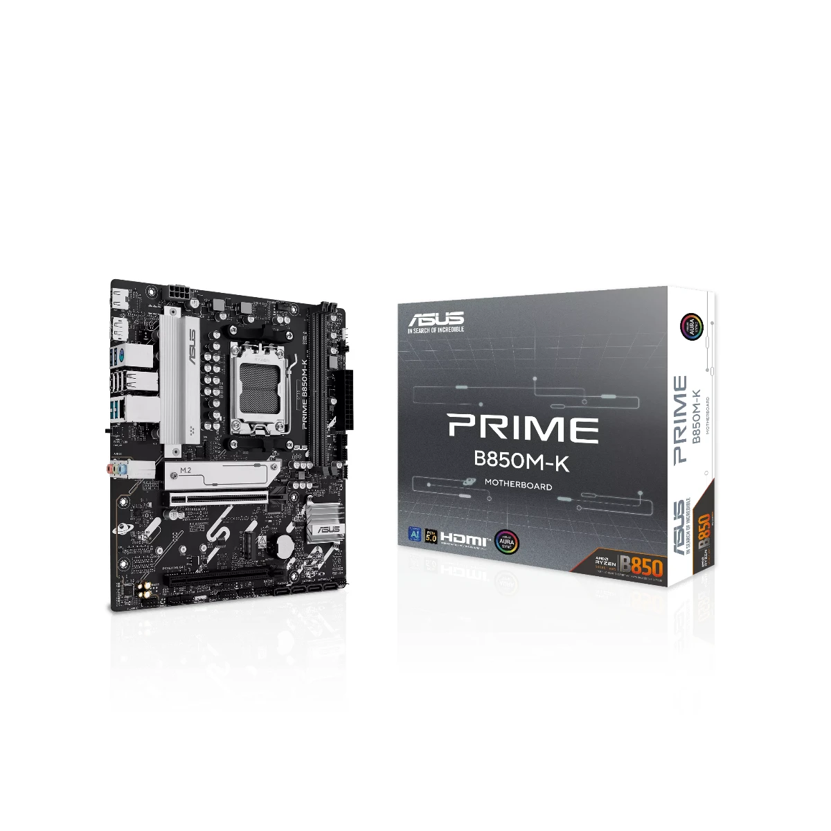 ASUS PRIME B850M-K AM5 DDR5 PCIe 5.0 Micro-ATX Motherboard - 90MB1LV0-M0EAY0