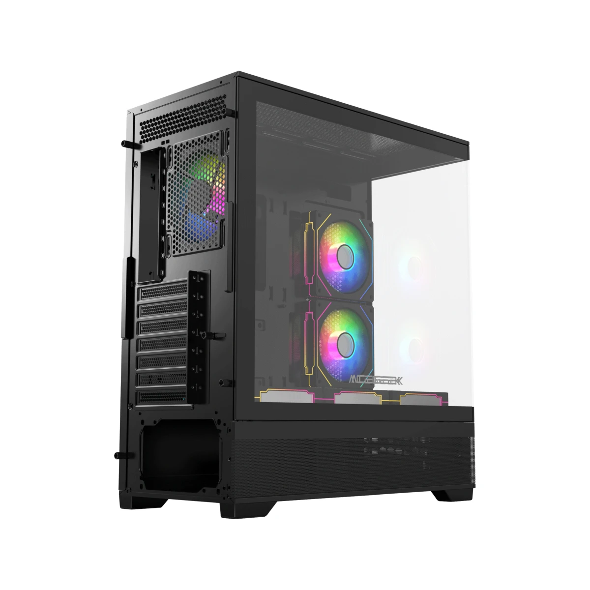 Acegeek Cruiser L460 Tempered Glass E-ATX Mid-Tower Gaming Case - Black - AC-CRUISER-L460-BK view 3