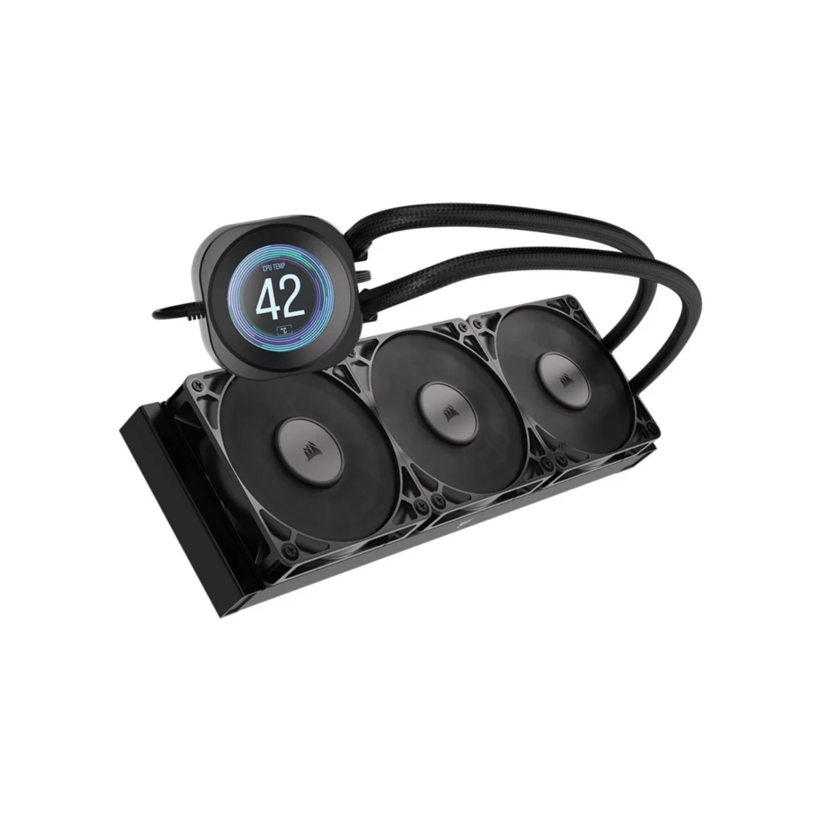 Corsair NAUTILUS 360 RS AIO LCD CPU Liquid Cooler - Black | CW-9061033-WW view 3