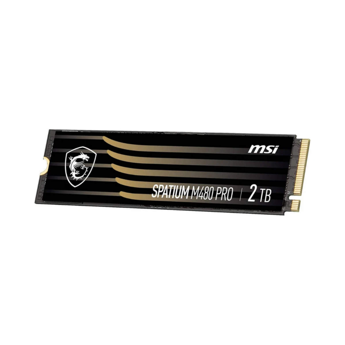 MSI Spatium M480 Pro 2TB PCIe Gen4x4 M.2 NVMe SSD - Black | S78-440Q600-P83 view 2