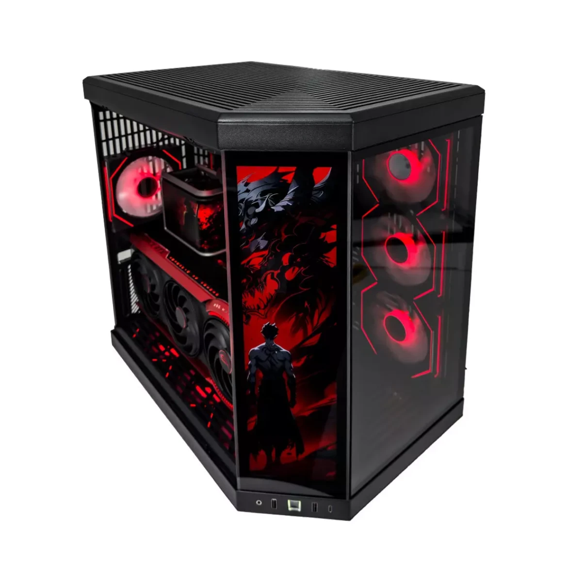 Gaming PC Matrix (Ryzen 9 9950X3D, 96 GB DDR5 RAM, RTX 5090 32GB GPU) view 2