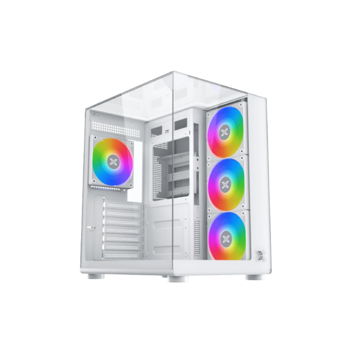 Xigmatek Aqua Compact Tempered Glass ATX Case - Arctic | EN48258