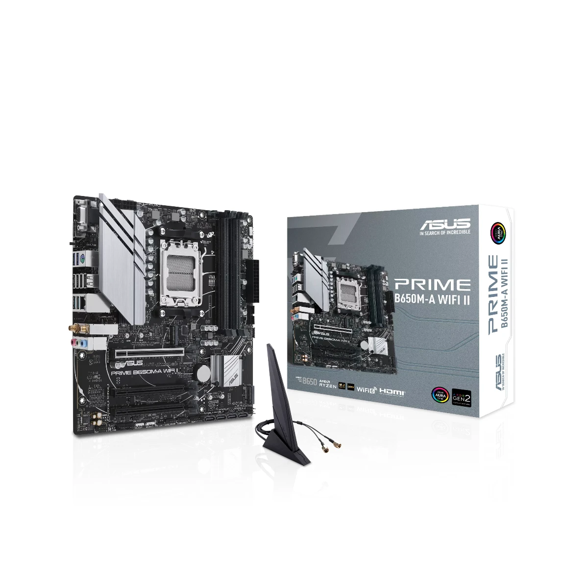 ASUS PRIME B650M-A WIFI II DDR5 Micro-ATX AM5 Motherboard - 90MB1EG0-M0EAY0