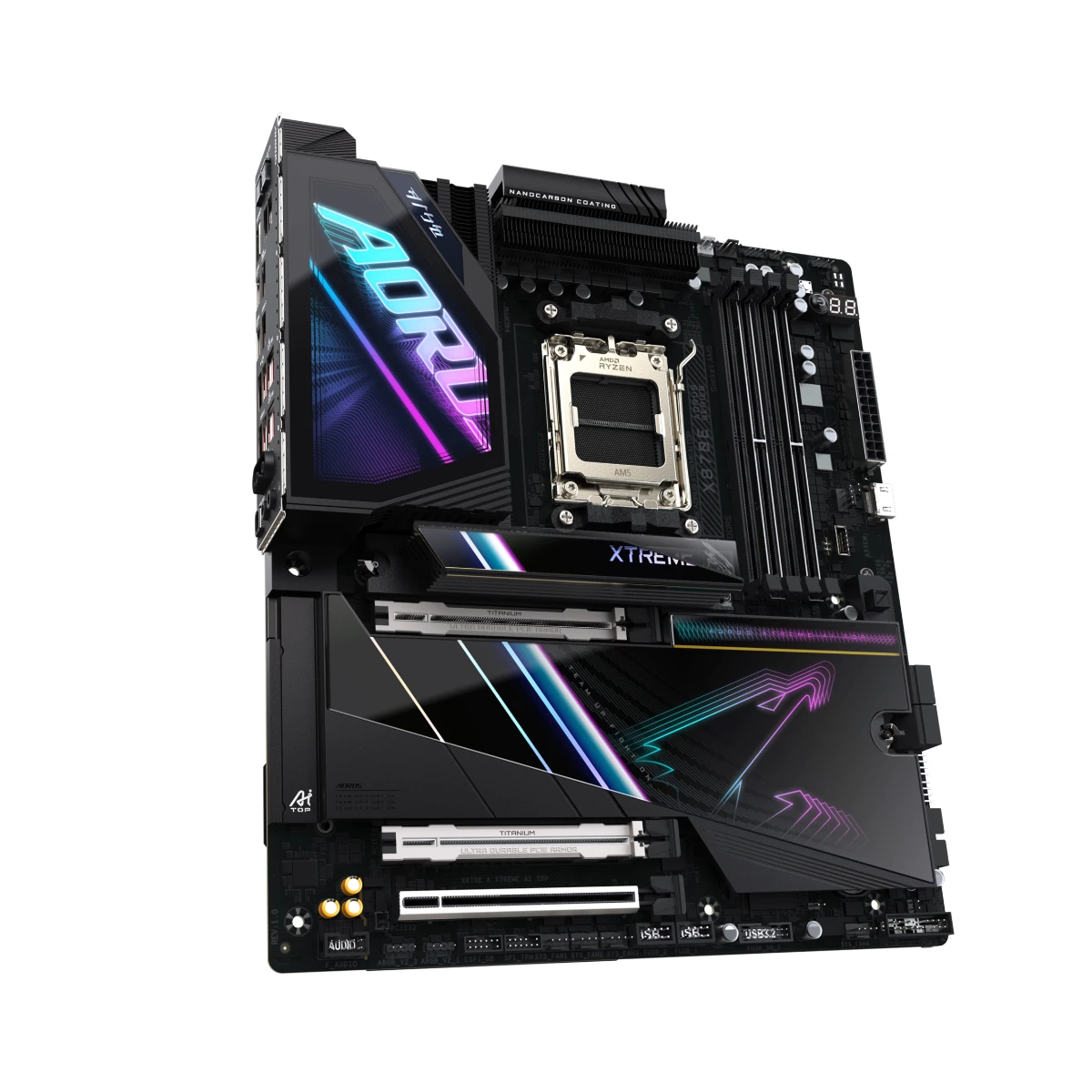Gigabyte X870E AORUS XTREME AI TOP AM5 E-ATX Gaming Motherboard - X870E-A-XTREME-AI-TOP view 3