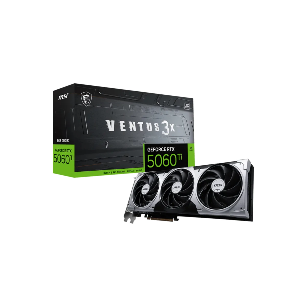 MSI GeForce RTX 5060 Ti 8G VENTUS 3X OC Graphics Card, DLSS4
