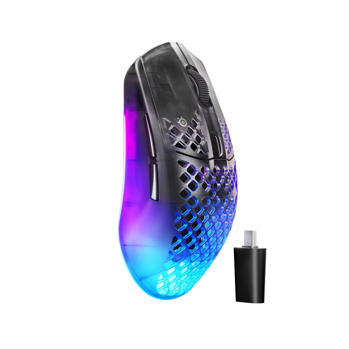 SteelSeries Aerox 3 26K DPI Gen 2 Wireless Gaming Mouse - Shadow - 62717 view 3