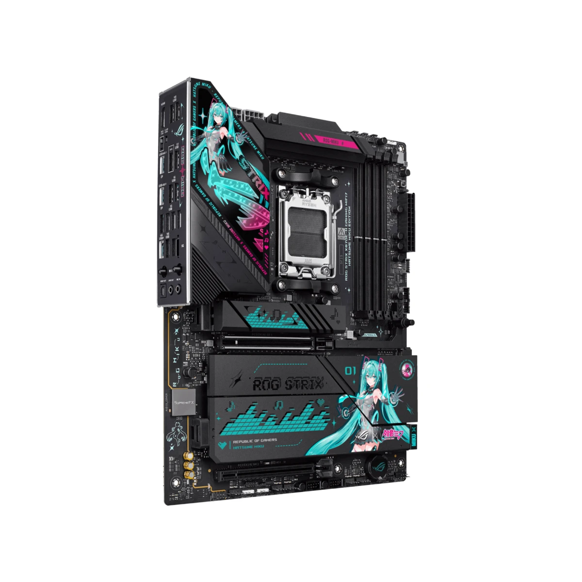 ASUS ROG STRIX X870E-H GAMING WIFI7 Hatsune Miku Edition AM5 ATX Motherboard - 90MB1MA0-M0EAY0 view 3