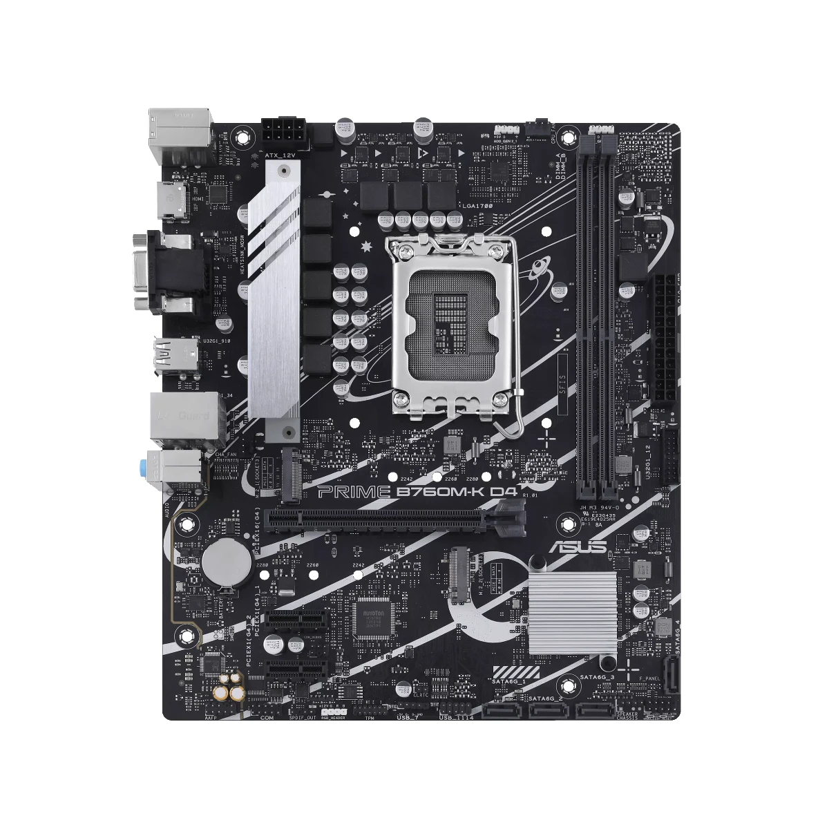 ASUS Prime B760M-K D4 Intel LGA1700 DDR4 mATX Motherboard - 90MB1DS0-M0EAY0