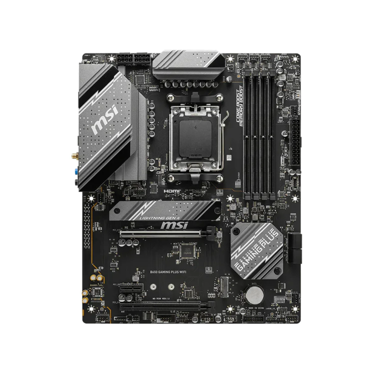 MSI B650 Gaming Plus WiFi ATX Motherboard AMD AM5 DDR5 - 911-7E26-008 view 2