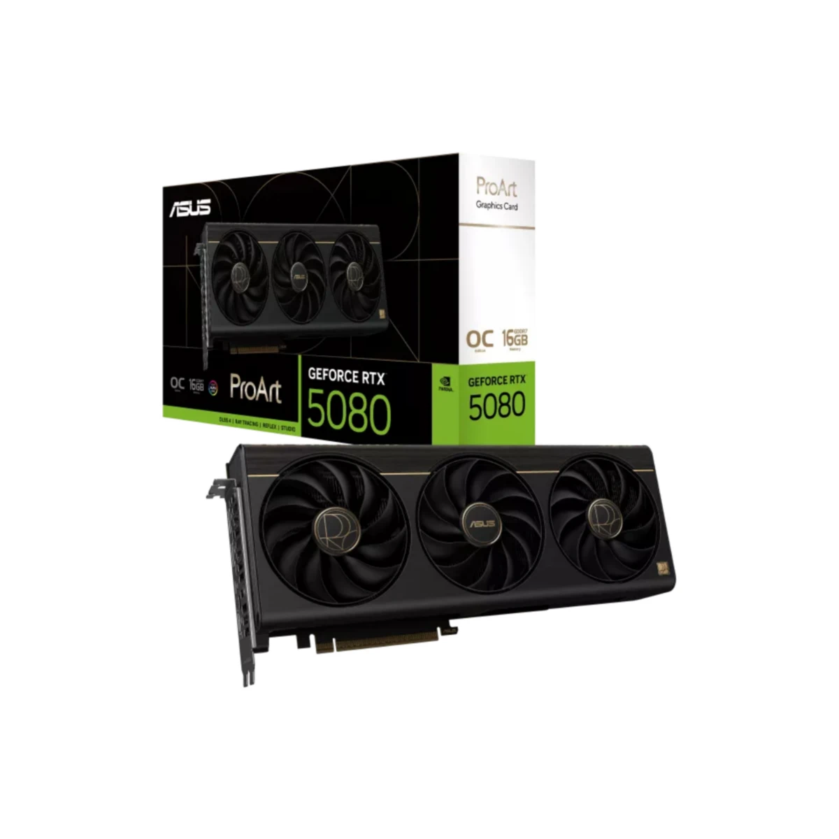 ASUS ProArt GeForce RTX 5080 16GB OC Edition GDDR7 Graphics Card, DLSS4 | 90YV0N30-M0NA00