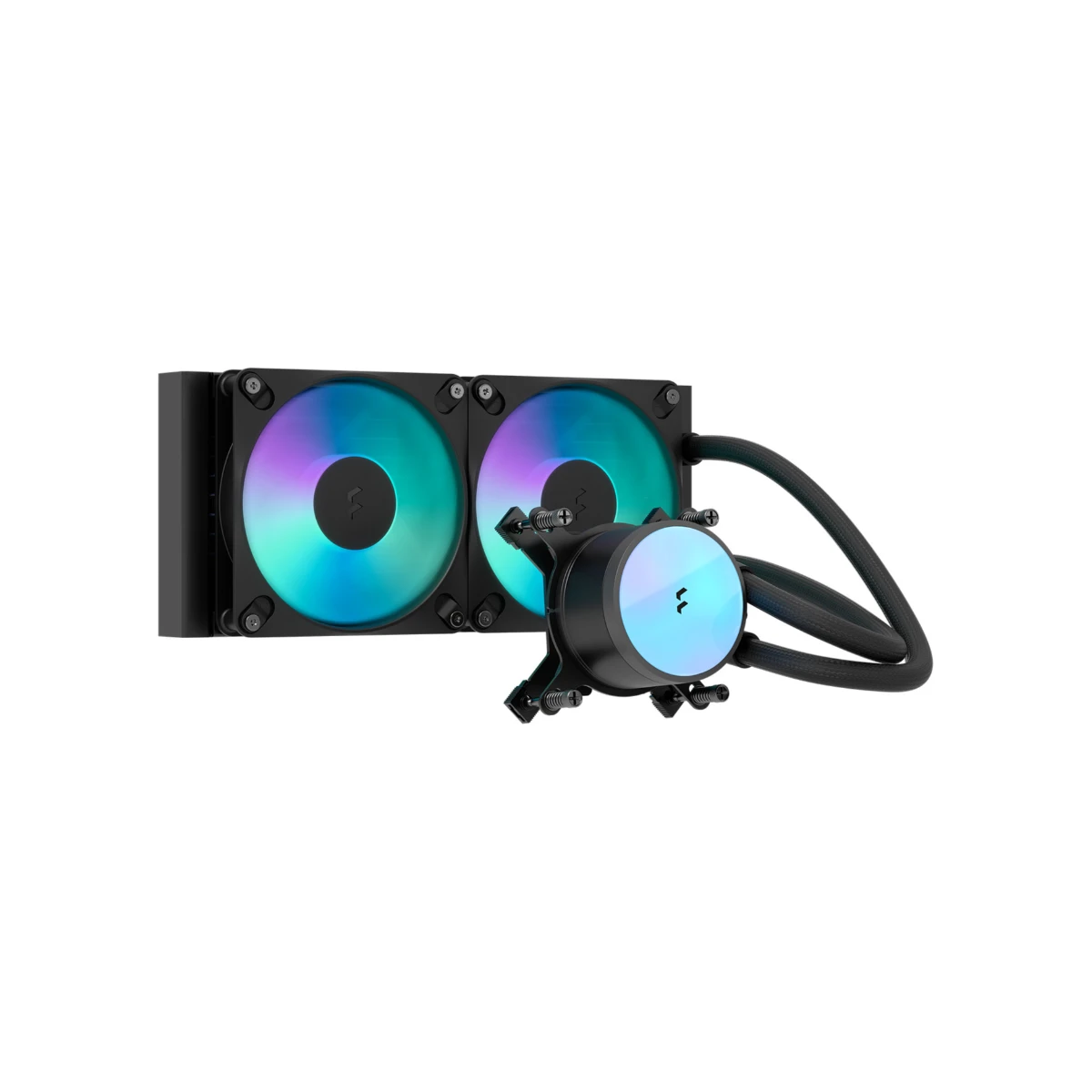 Fractal Design Radius 240 RGB CPU Liquid Cooler - Black | FD-W-RA1-2402