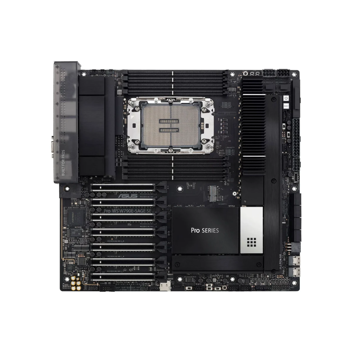 ASUS Pro WS W790-SAGE SE Intel Xeon CEB PCIe5.0 Motherboard - Black | 90MB1C20-M0EAY0 view 2
