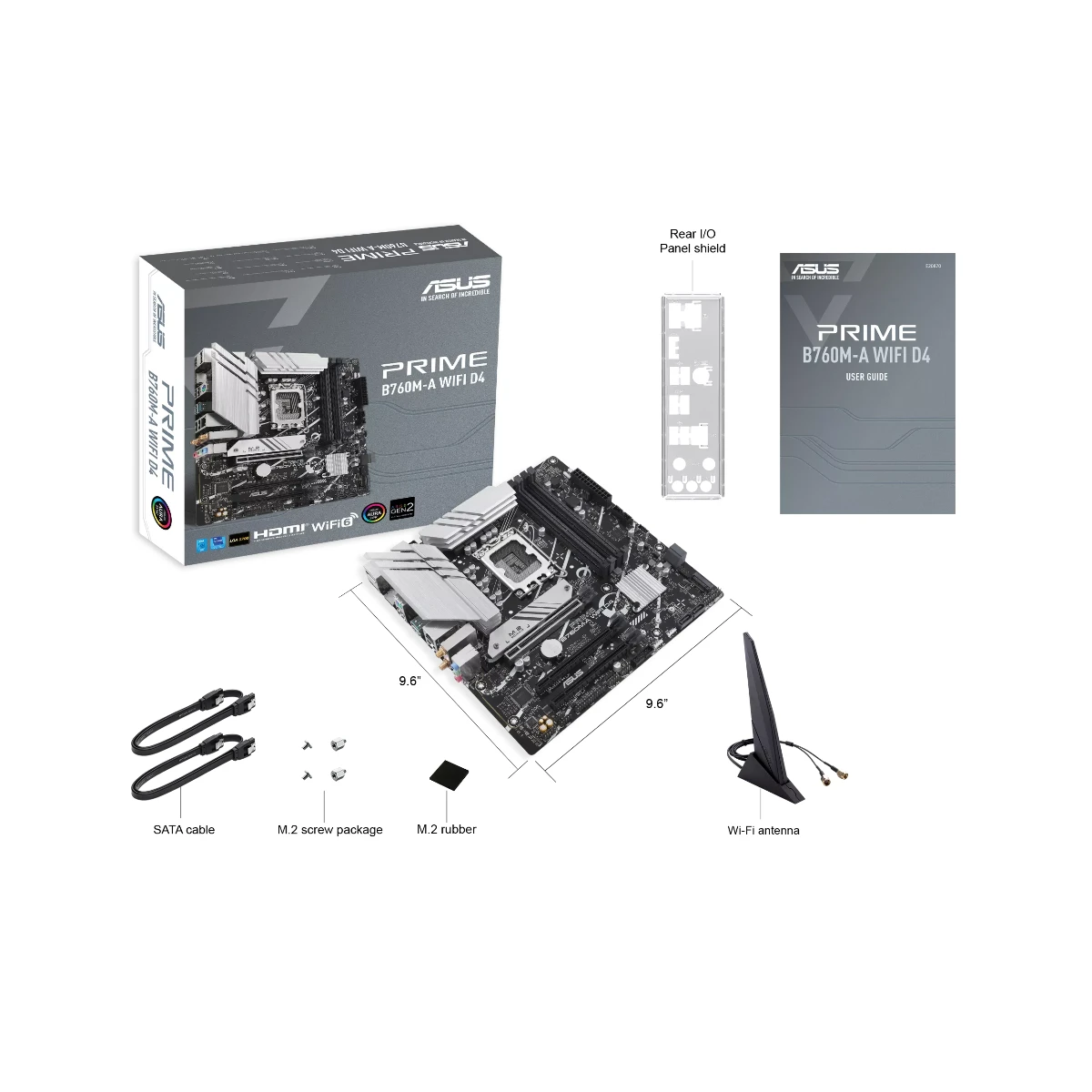 ASUS Prime B760M-A WiFi D4 Intel LGA1700 mATX Motherboard - 90MB1CX0-M0EAY0 view 4
