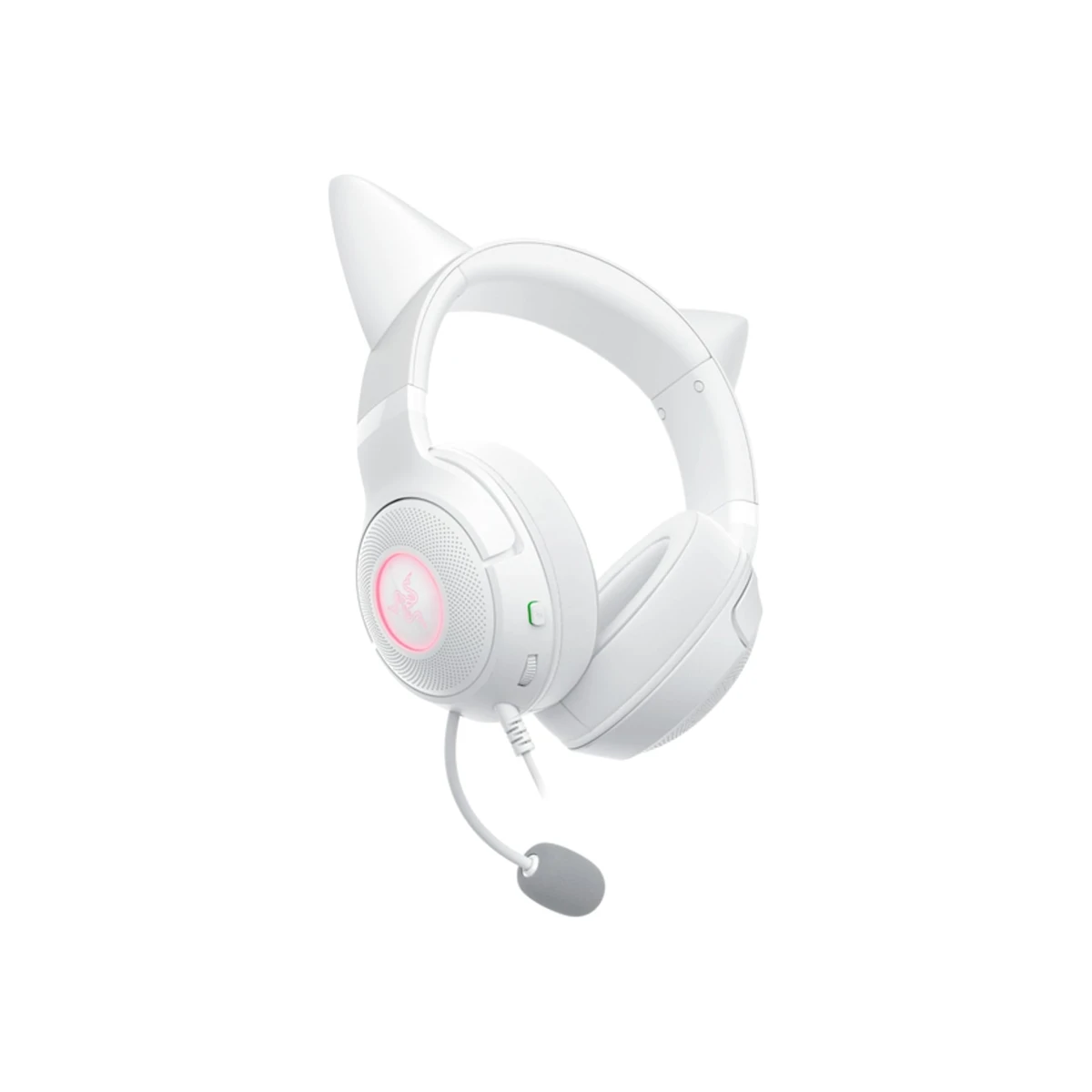 Razer Kraken Kitty V2 Wired RGB Gaming Headset with Kitty Ears - White | RZ04-04730600-R3M1 view 3